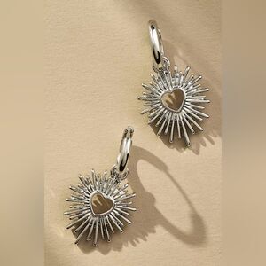 heart hoop earrings #673